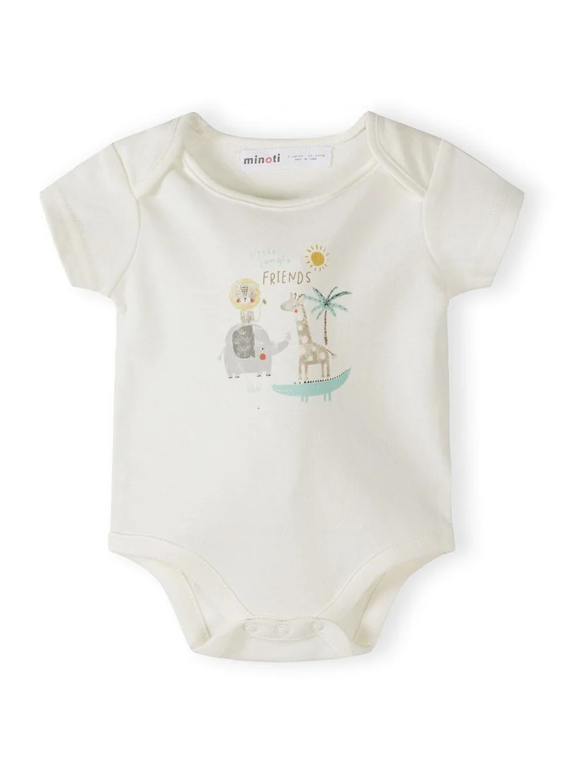مينوتي unisex baby 5-piece cotton cream sleepwear set 0-6 months